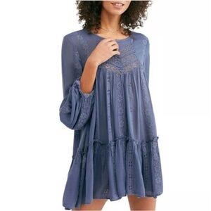 Free People kiss kiss lace eyelet Tunic Top XS